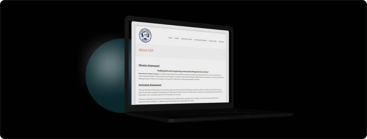 SSP Website Preview